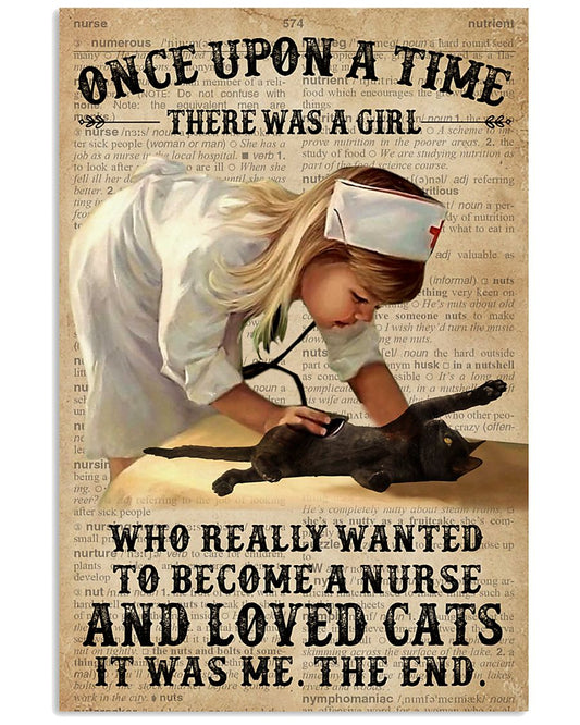 Baby Girl Nurse And Cat Black Cat-8900