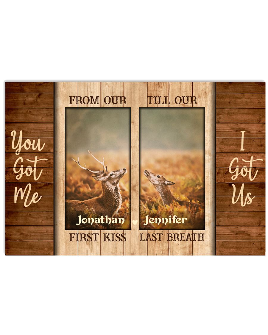 Personalized Deer First Kiss Last Breath-8061