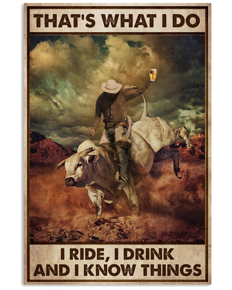 Rodeo Bull Riding I Ride I Drink-8914