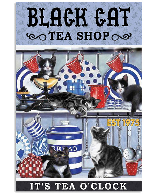 Black Cat Tea Shop Cat Lover-8228