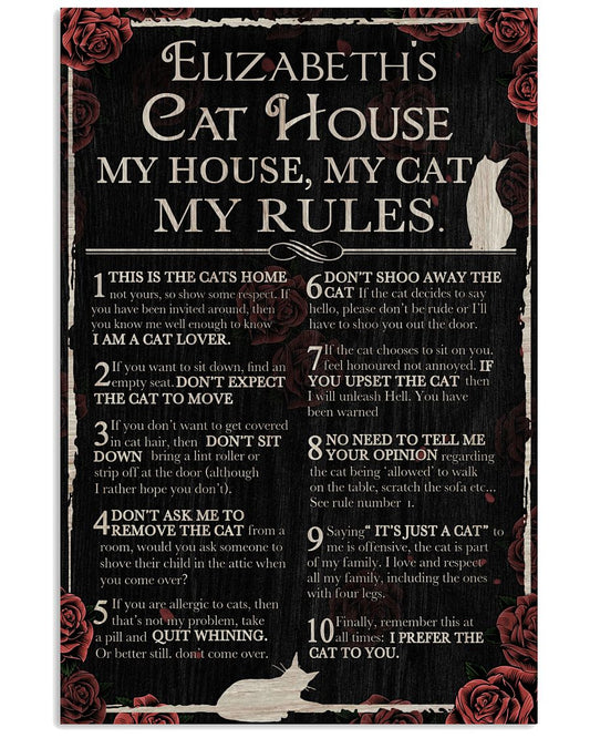 Personalized Cat House Rules-8686