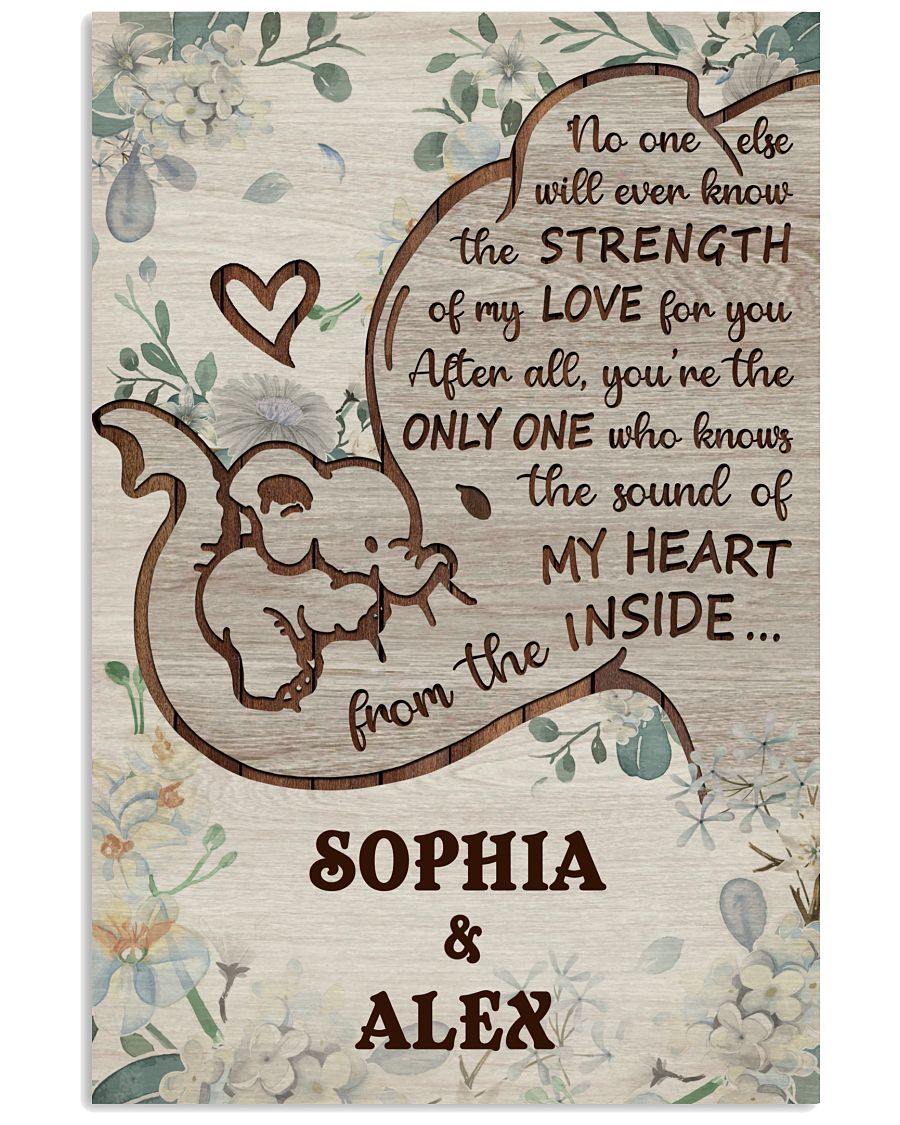 Personalized Elephant My Heart From The Inside-7327