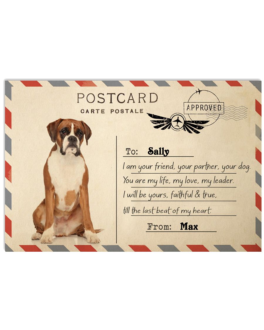 Boxer I Am Your Friend Postcard-4019