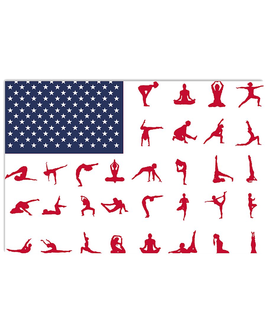 Yoga Pilates Poses American Flag-7299