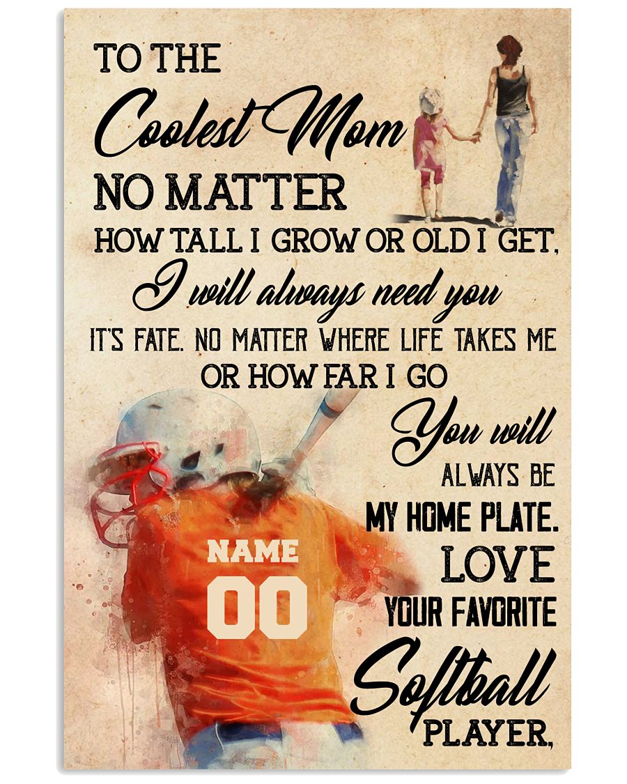 Softball Coolest Mom Gift From Daughter-4690