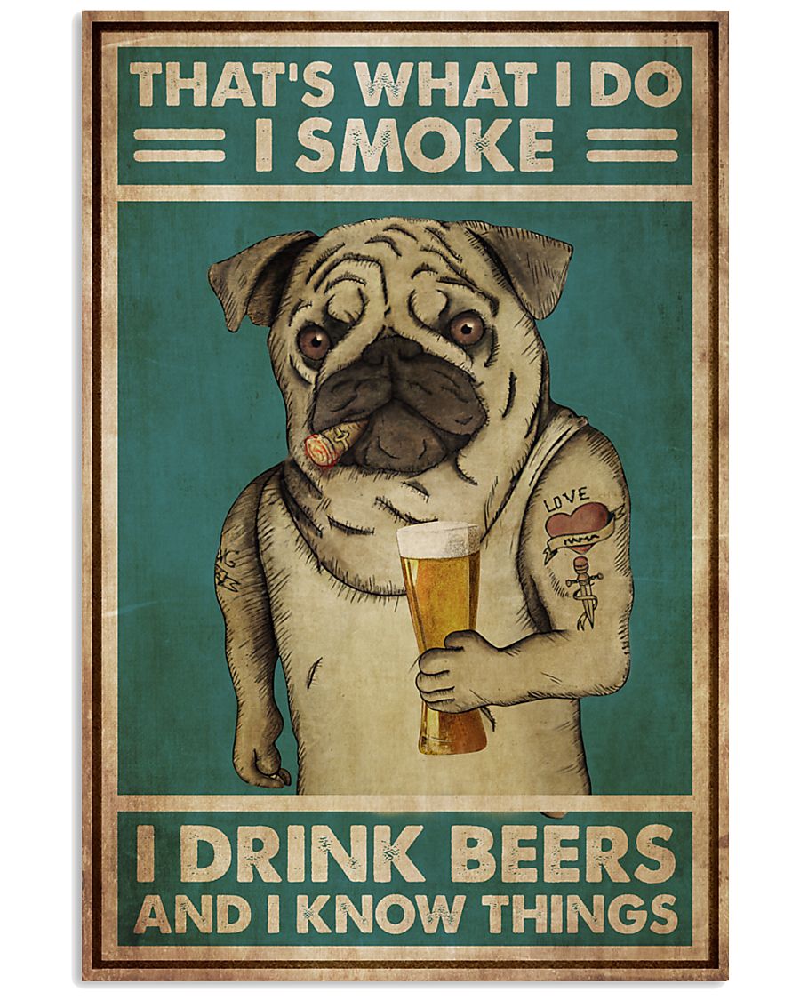  Pug Drinking -8400