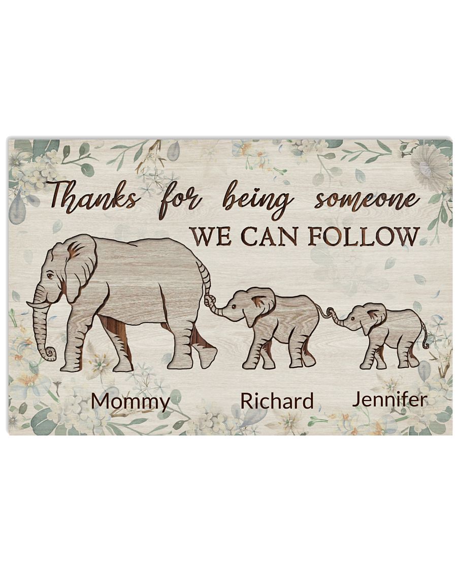 Personalized Elephant Mother 2 Kids Follow-3873