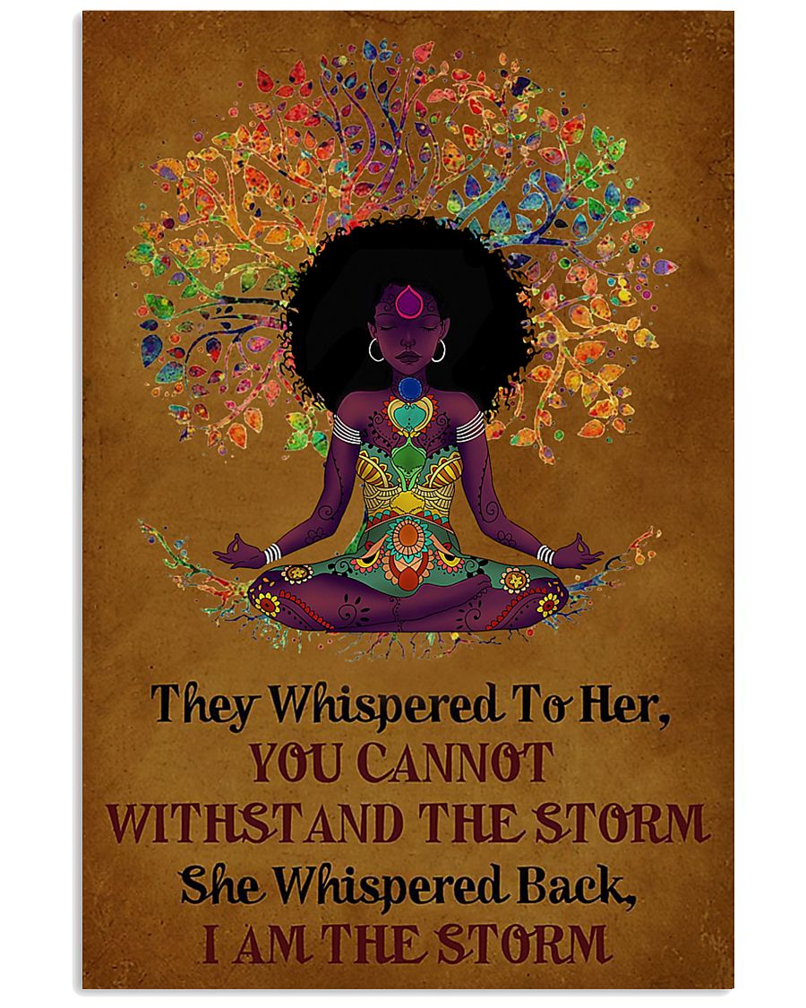 Black girl yoga I'm the storm-6193