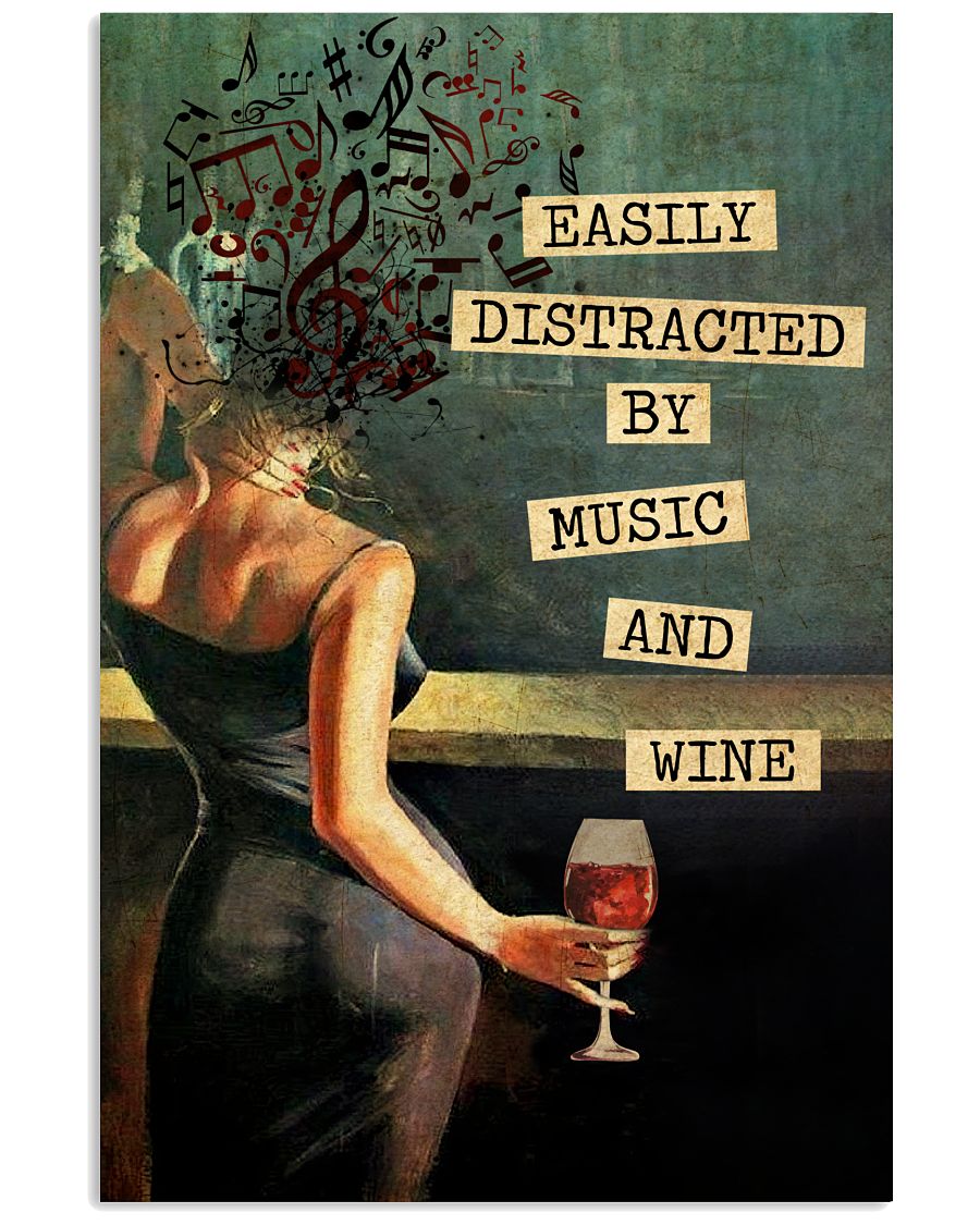 Music And Wine Vintage Text -4433