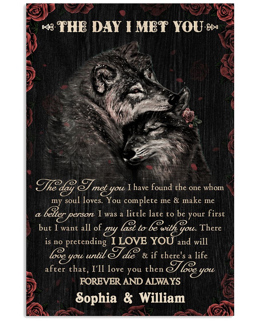 Personalized Wolf The Day I Met You-5800