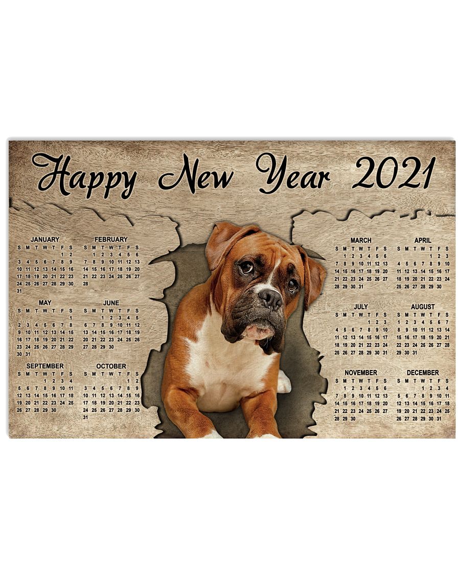 Boxer Wooden 2021 Calendar-8323