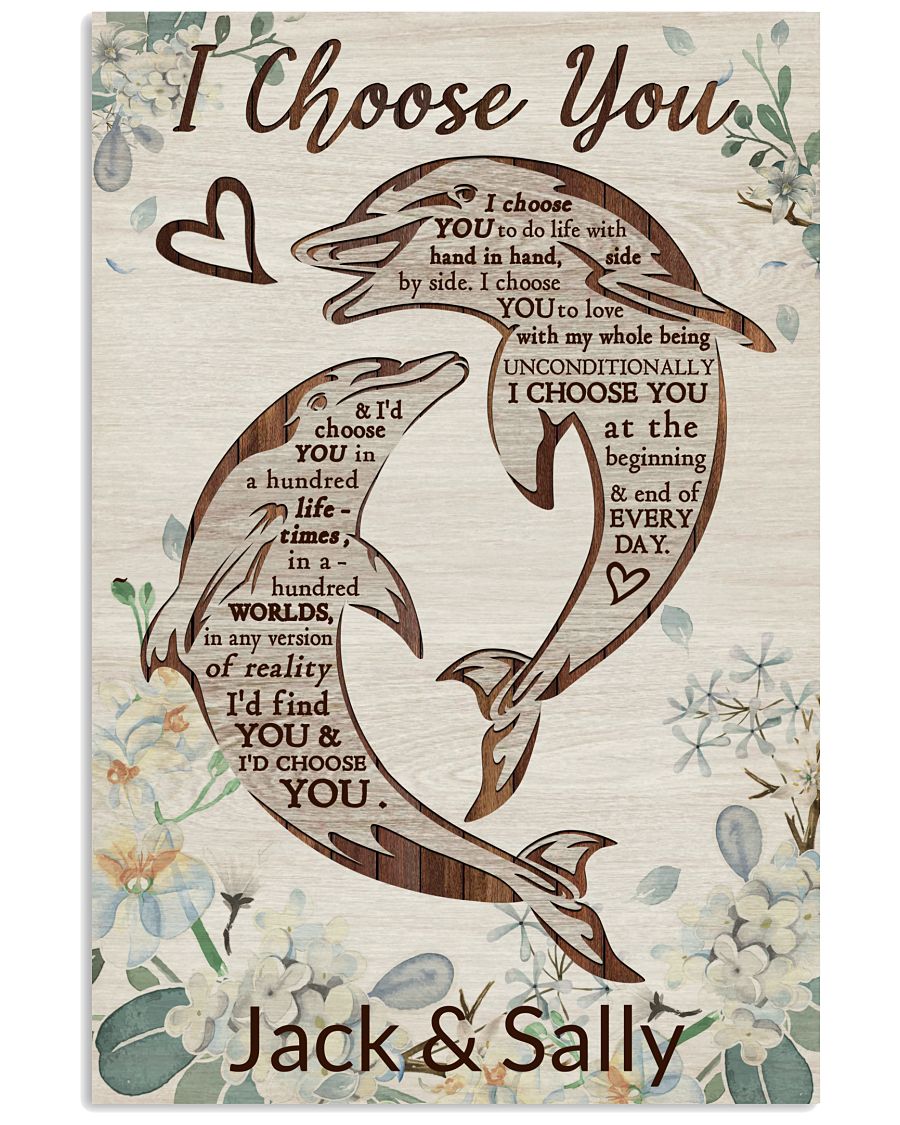 Personalized Dolphin Couple I Choose You-9768