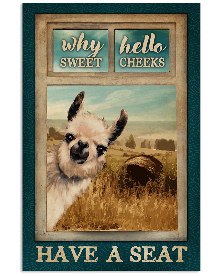 Llama Why Hello Sweet Cheeks-1989