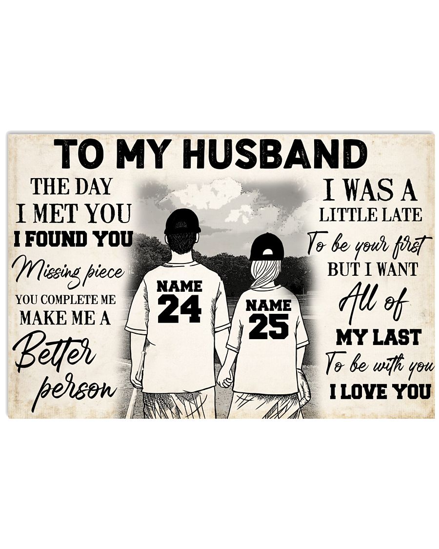 Baseball Couple To My Husband GH3-1901-4822