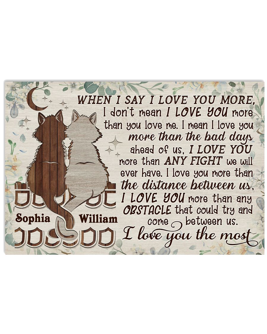 Personalized Cat I Love You The Most-7259