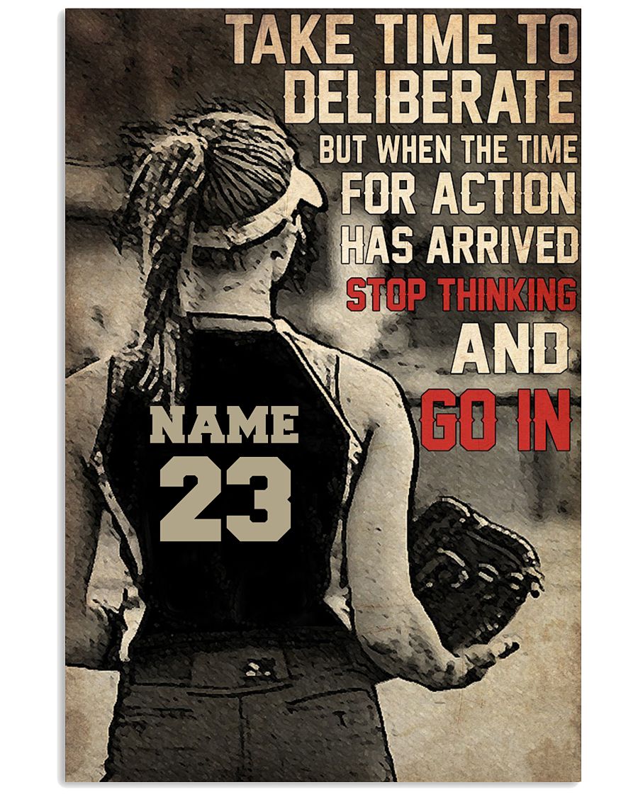 Stop Thinking and Go In - Softball Decor-4134