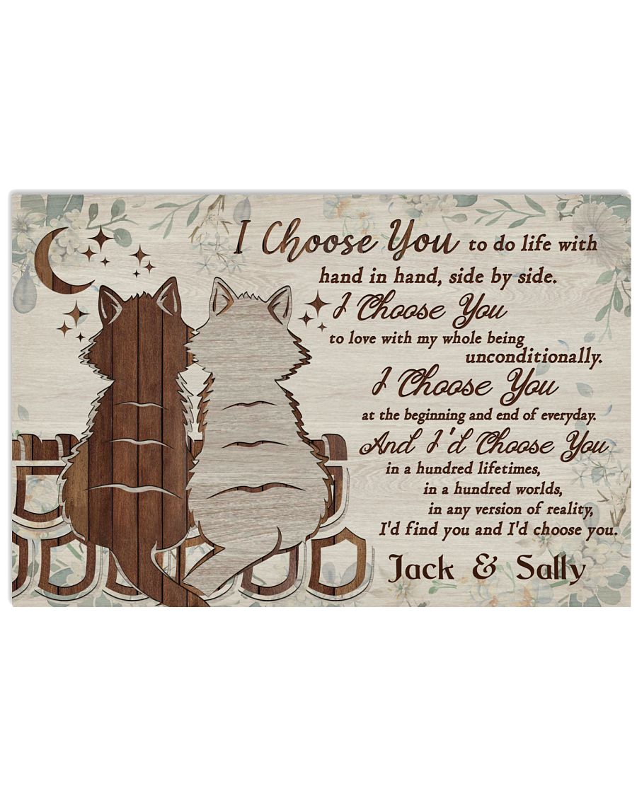 Personalized Cat Couple I Choose You-3855