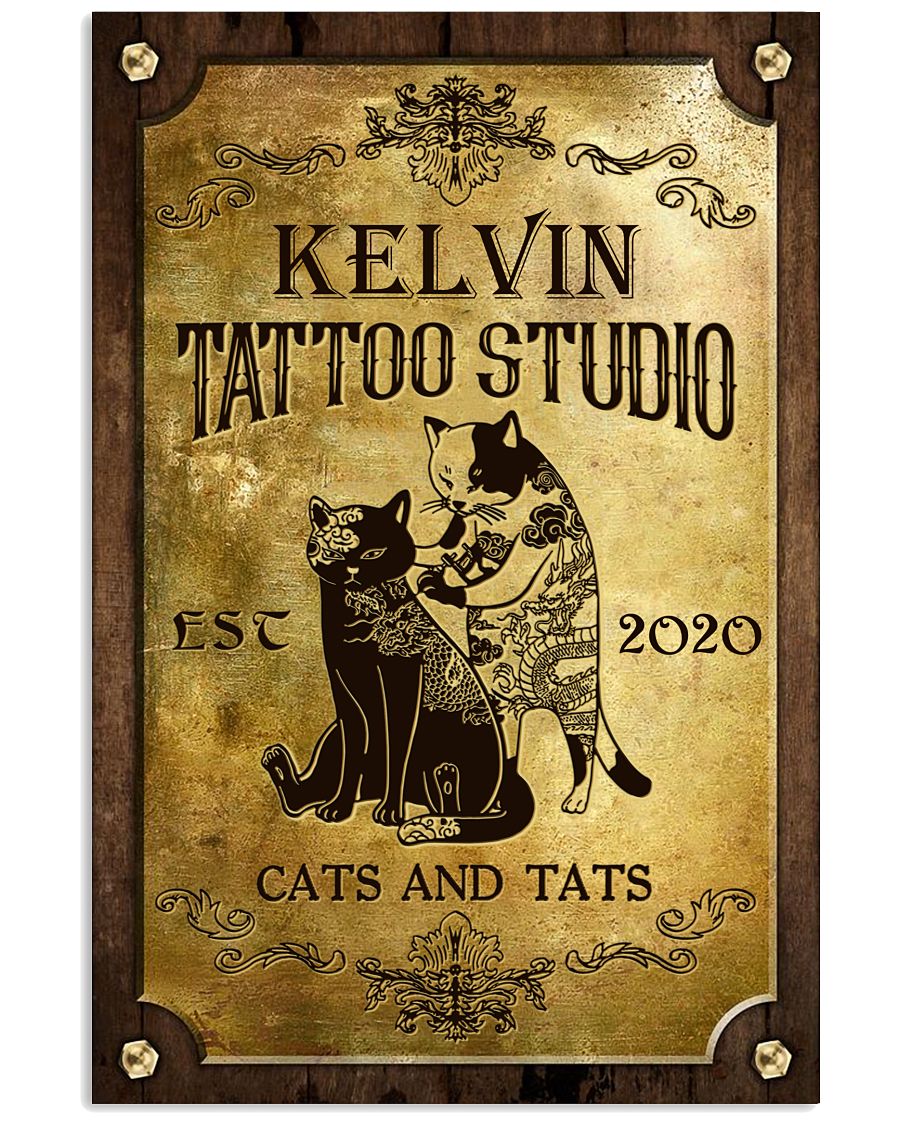 Personalized Tattoo Studio Cats And Tats-6029