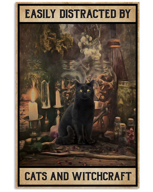 Easily Distracted Cats And Witchcraft Black Cat-5386