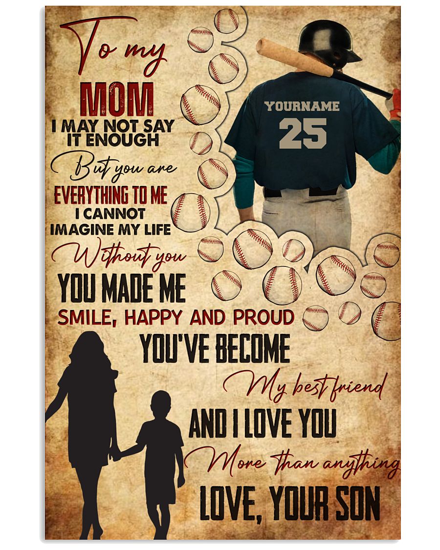 Baseball To My Mom From Son GH3-1903-8243