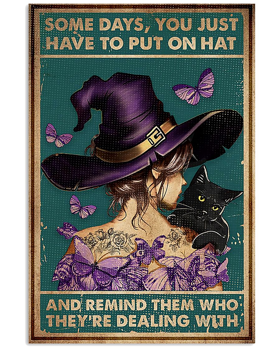 cat witch you just have to put the hat poster-6460