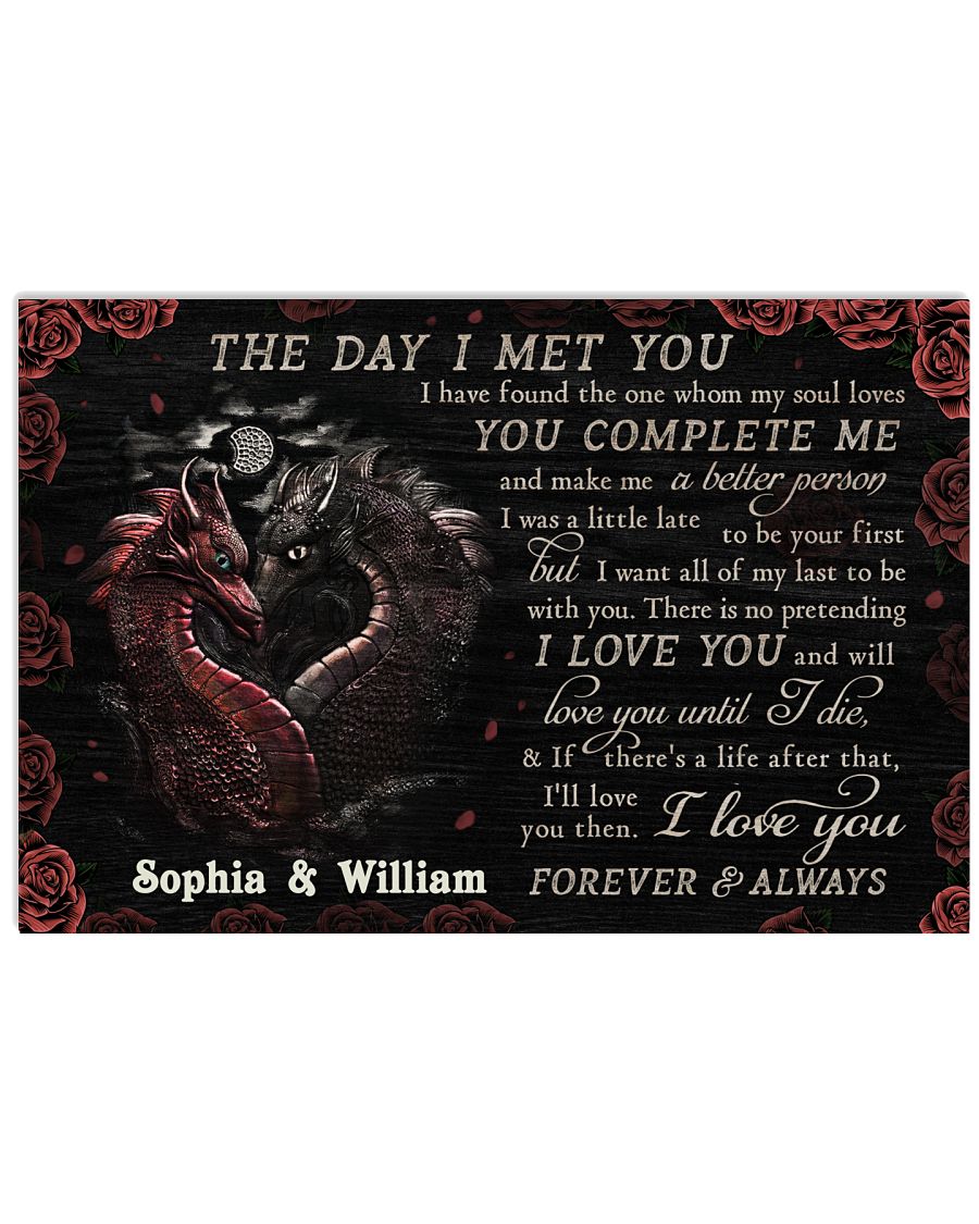 Personalized Dragon The Day I Met You-4973