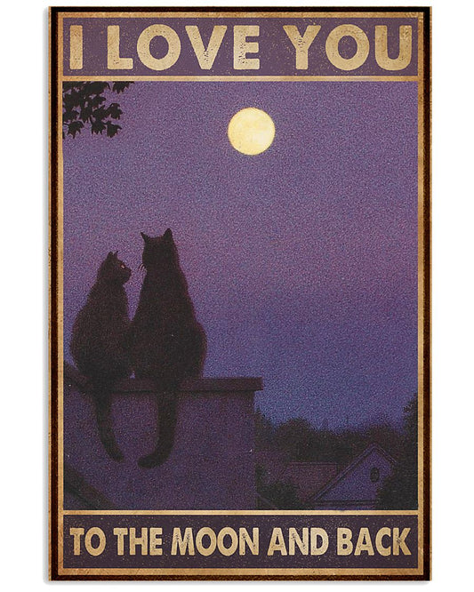 Love You To The Moon Black Cat-9840