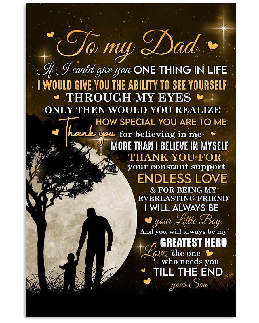 Thank You For Believing In Me - Amazing Gift For Dad-5737