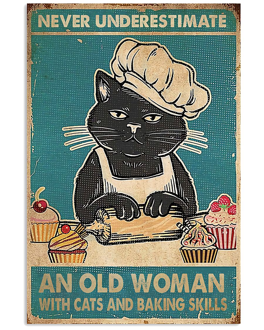 old woman with cats and baking skills pt lqt pml-2565