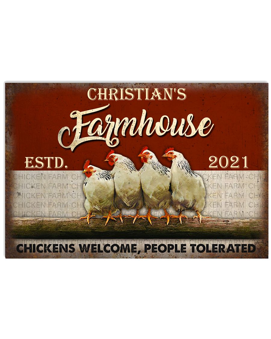 Personalized Chicken People Tolerated-1700