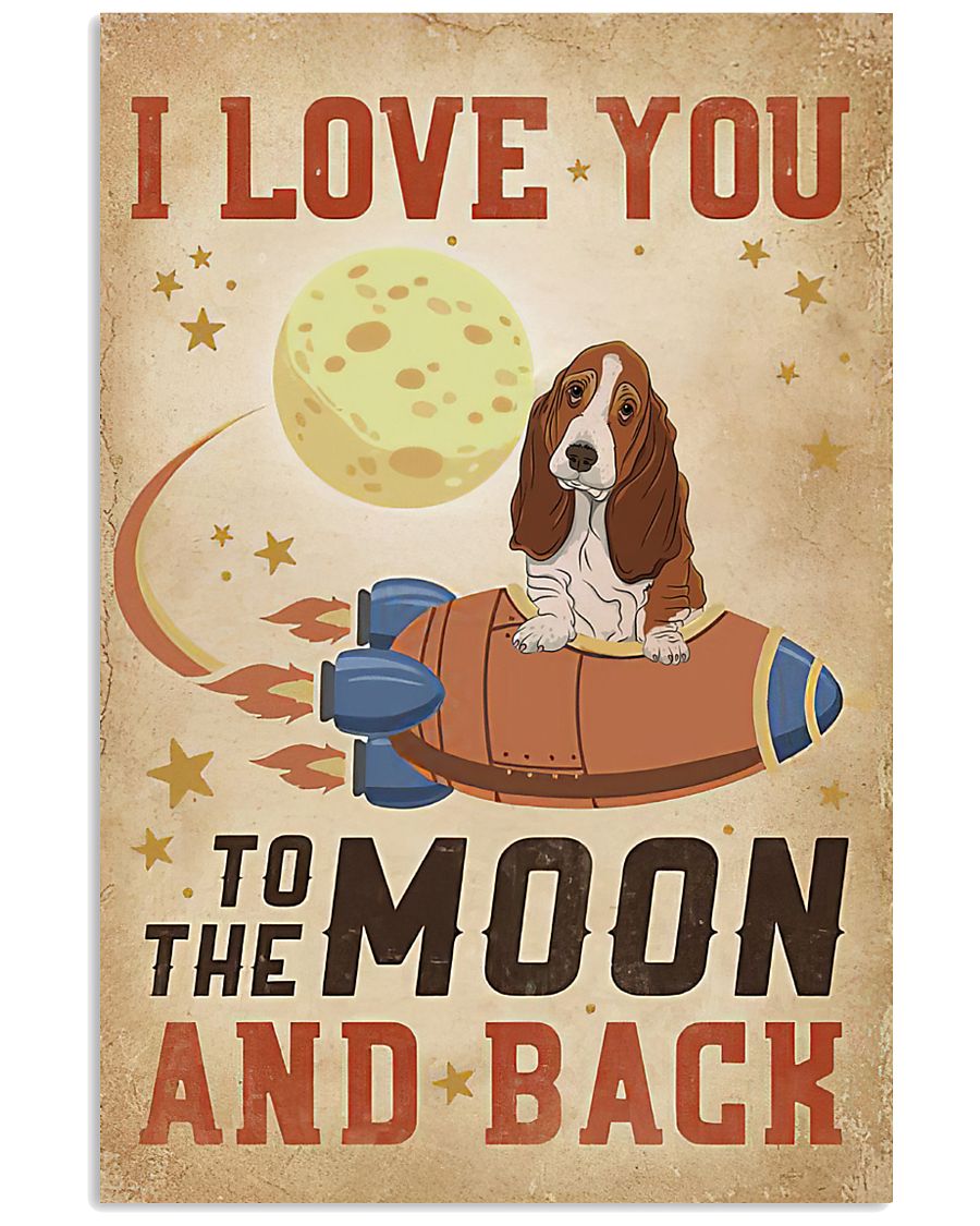 Basset Hound Moon And Back-3877