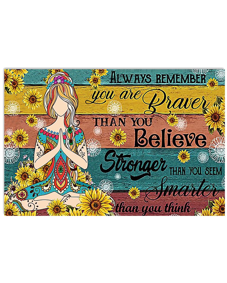 Yoga girl always remember you are braver-5716