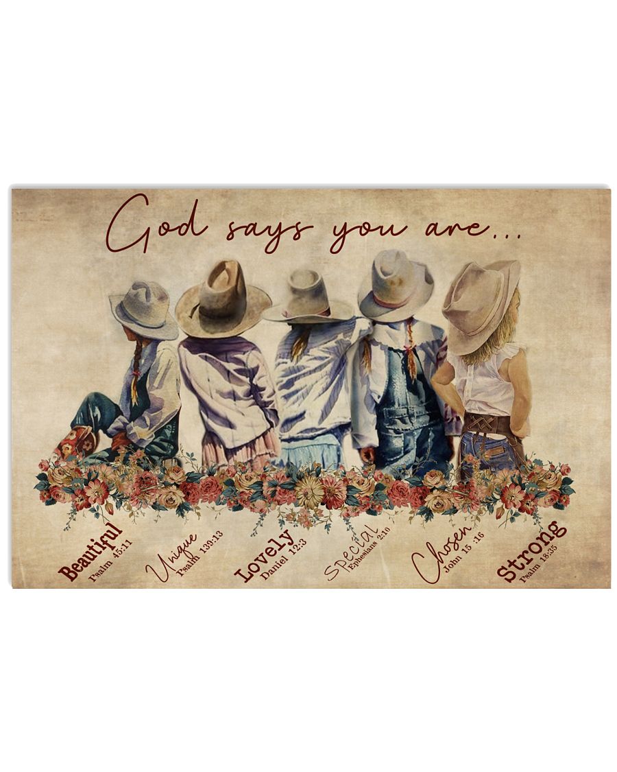 Little Cowgirls God Says You Are-7202