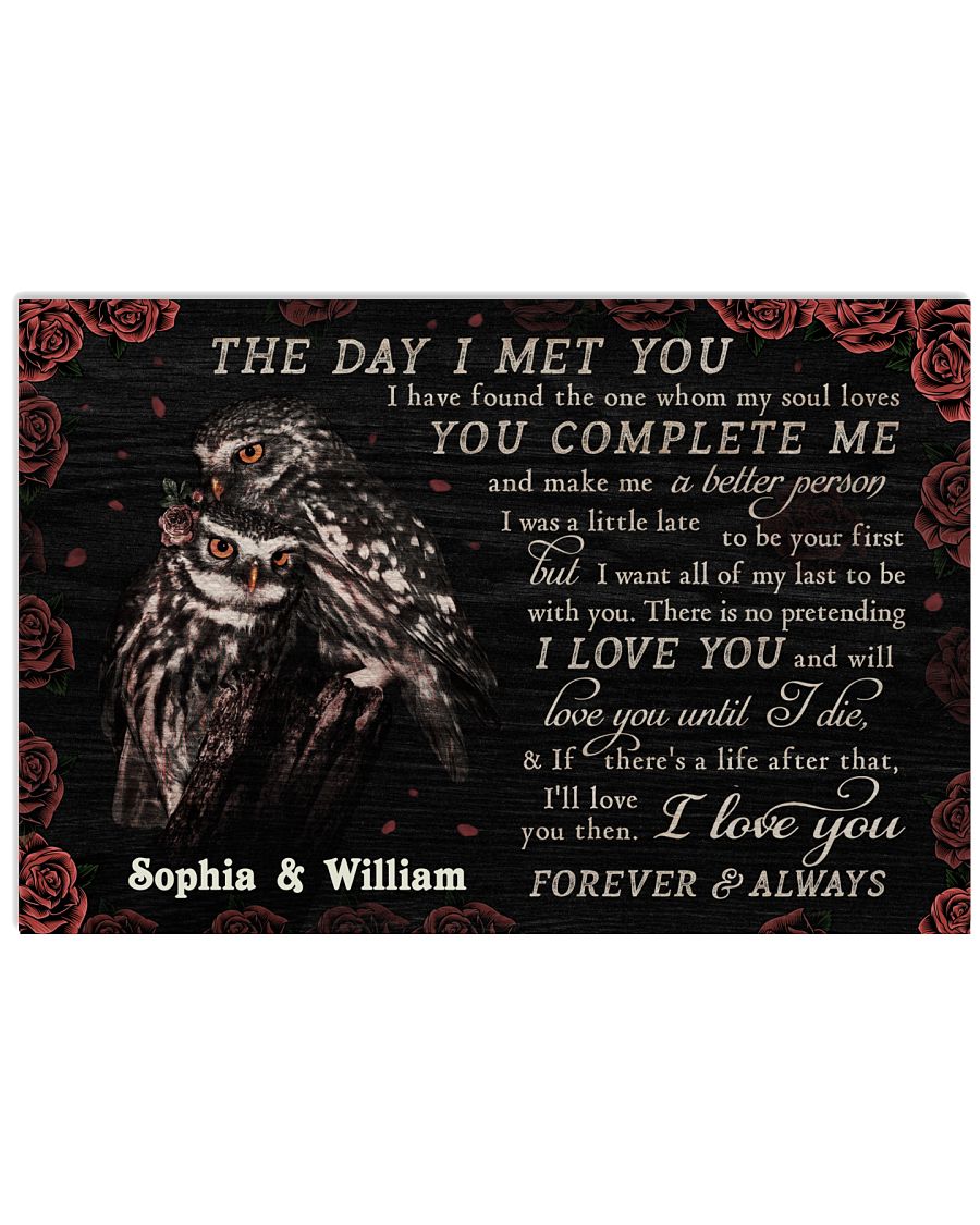 Personalized Owl The Day I Met You-2069