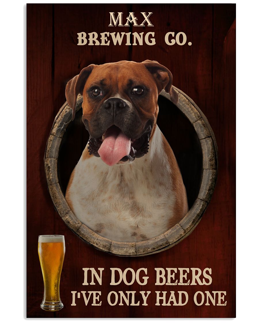 Boxer Dog In Dogs Beer-5773