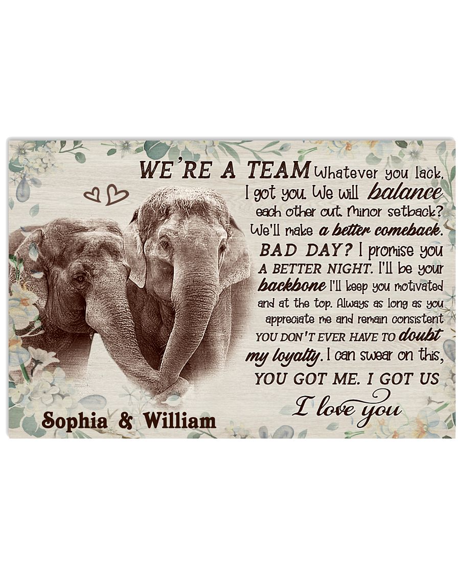 Personalized Elephant We Are Team-2249