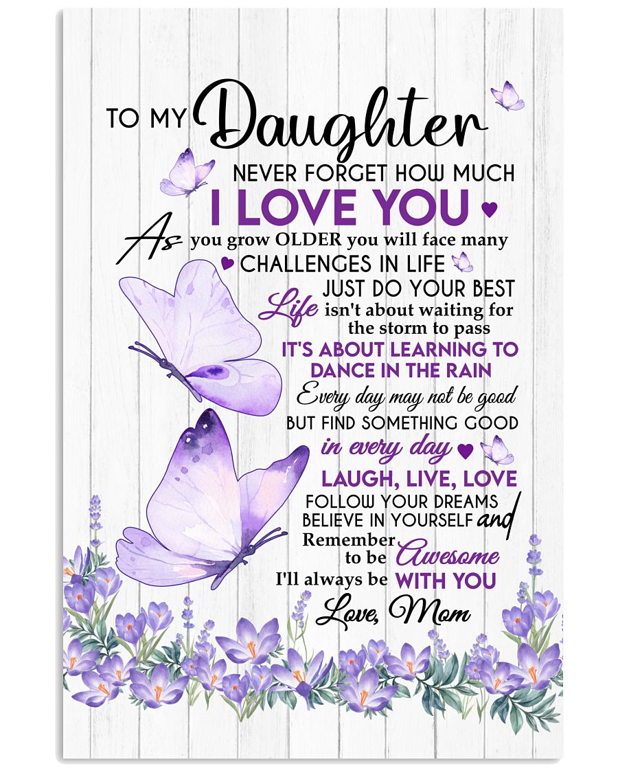 Never Forget How Much I Love You - Special Gift For Daughter-8889