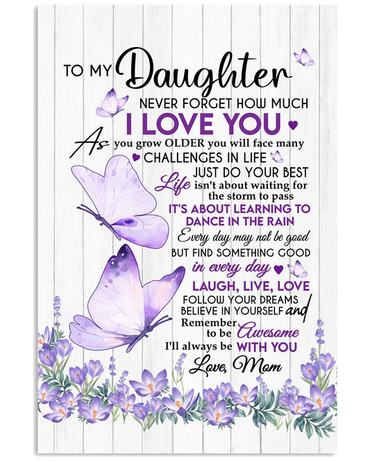 Never Forget How Much I Love You - Special Gift For Daughter-8889