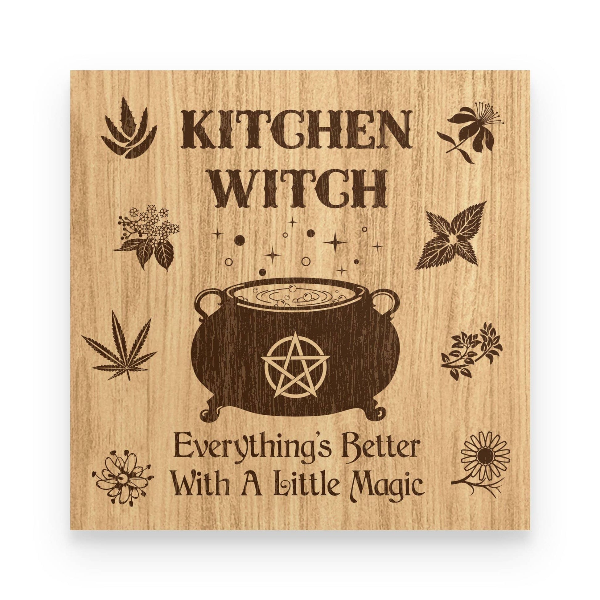 Everything's Better Kitchen Witch Poster