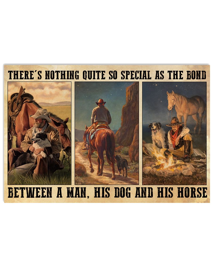 A Bond Between A Man His Dog And His Horse-3880