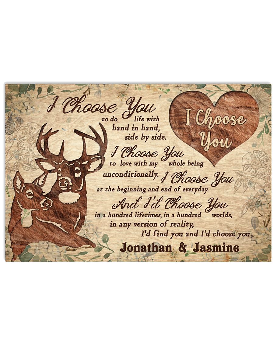 Personalized Deer Couple I Choose You-5199