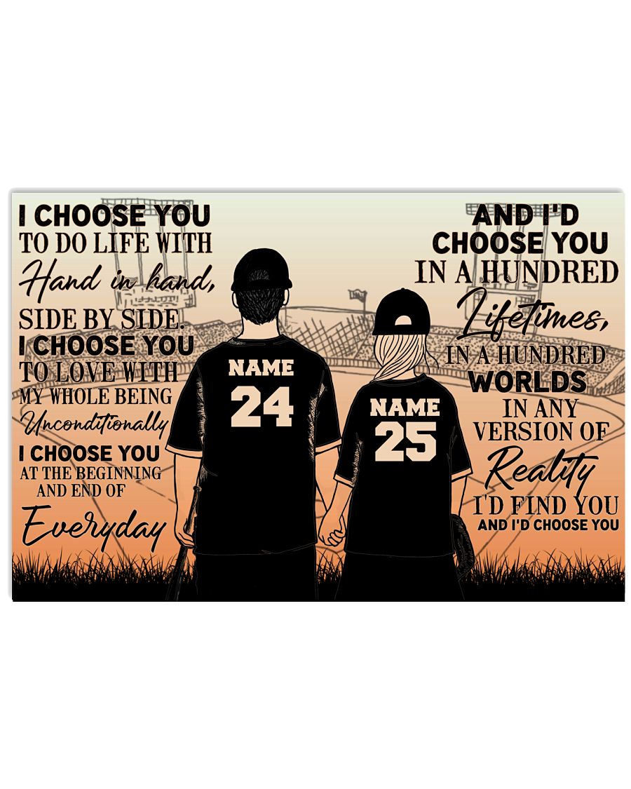 Baseball Couple I Choose You GH7-0701-8738