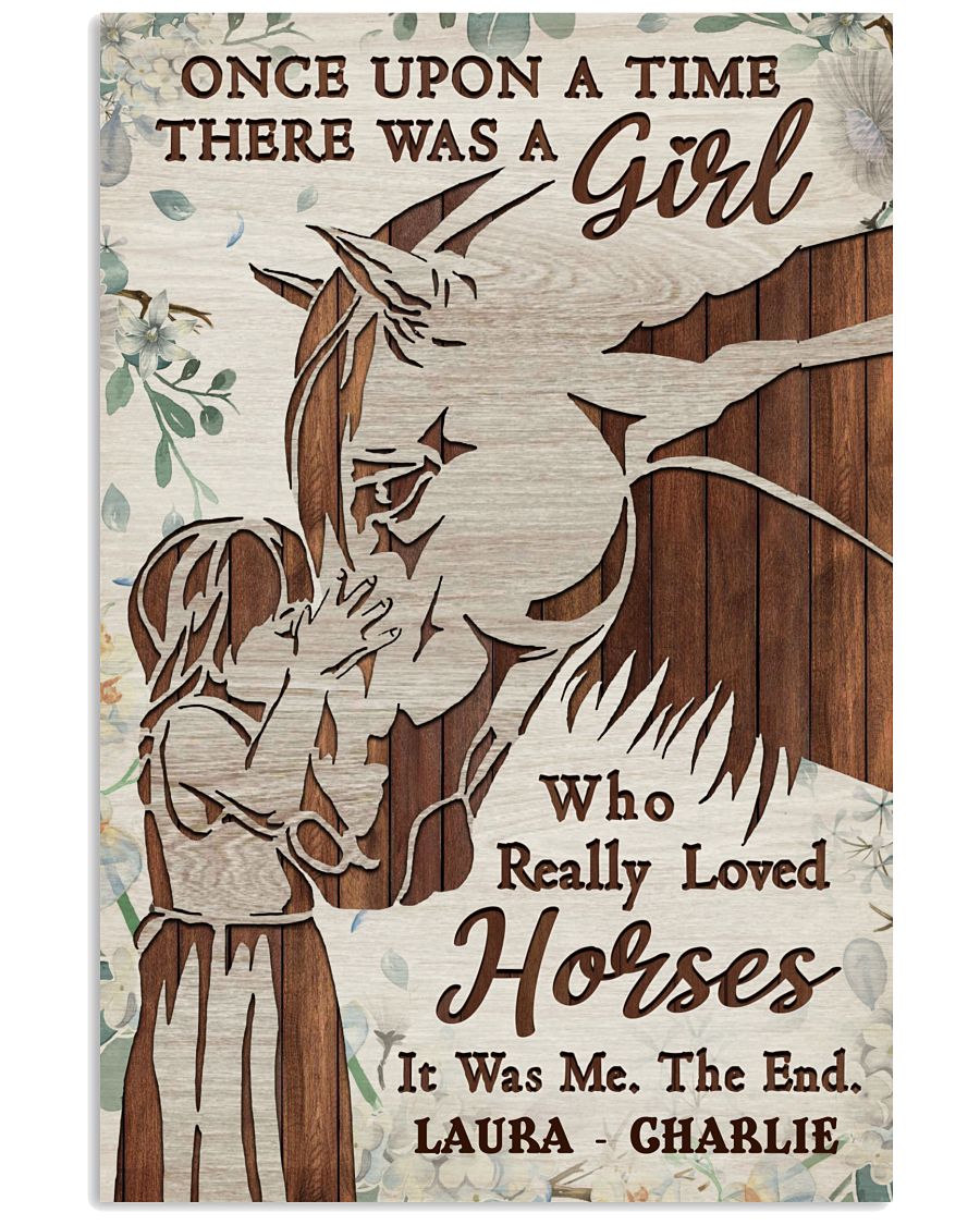 Personalized Horse Girl Once Upon A Time-5793