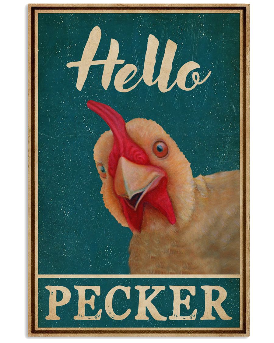 Chicken Funny Hello Pecker-4050