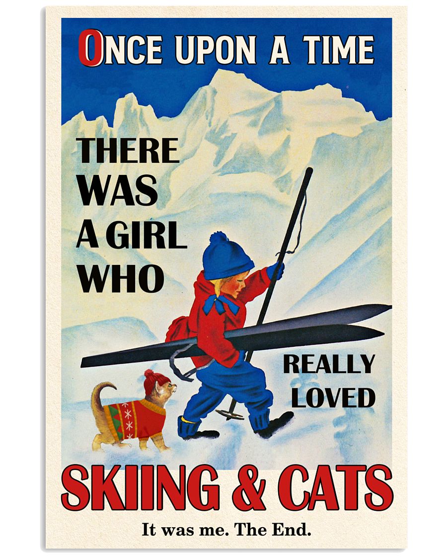 Skiing Cat Once Upon A Time-7090