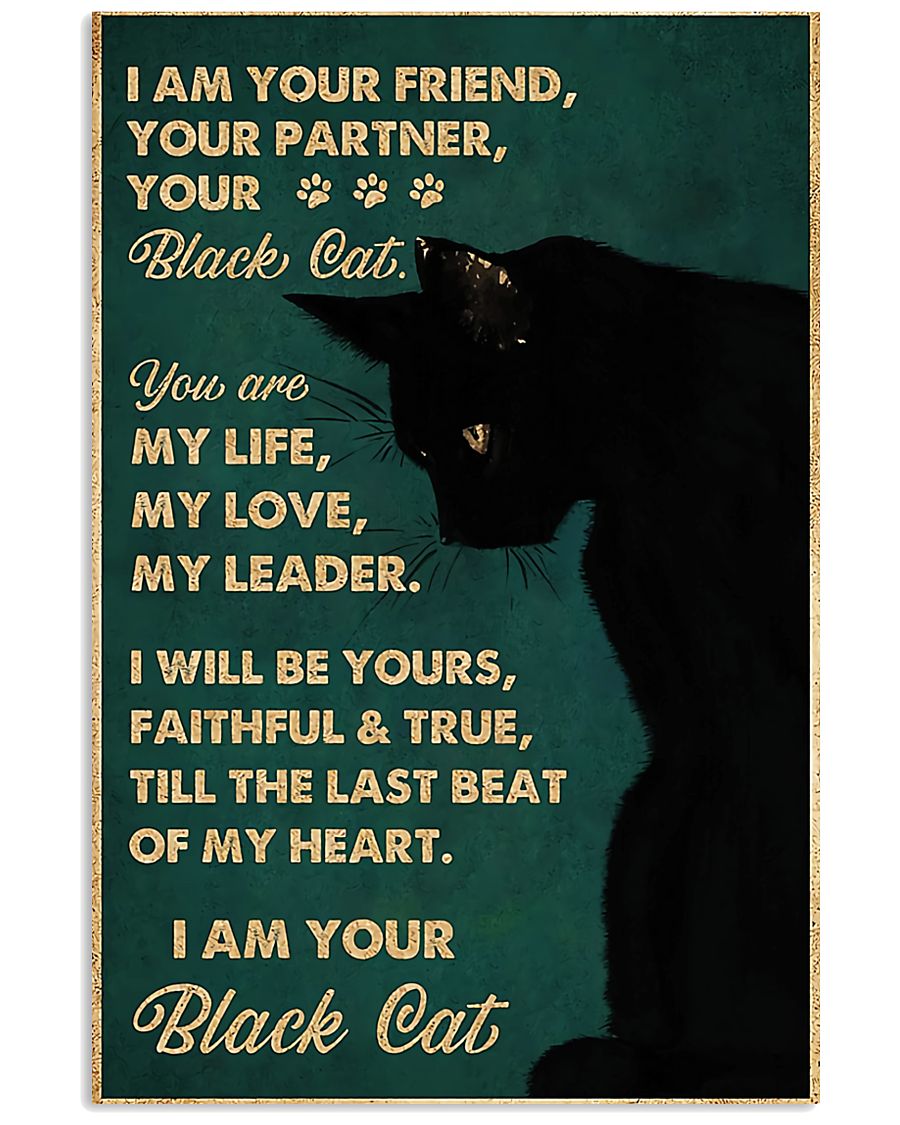 black cat I Am Your Friend Your Partner-3436