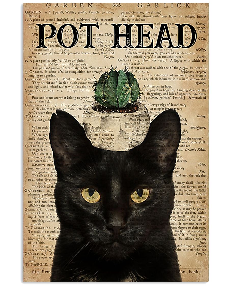 garden pot head cat-9129