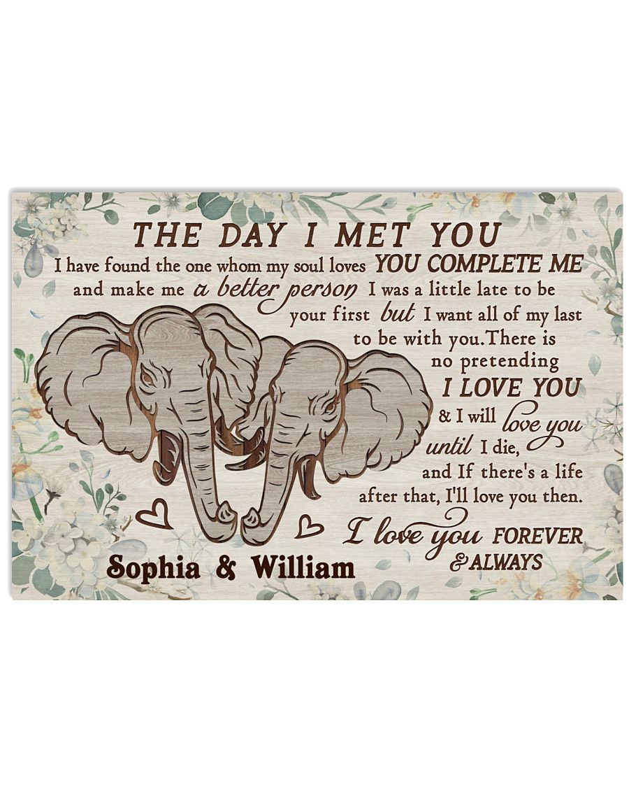 Personalized Elephant The Day I Met You-1146