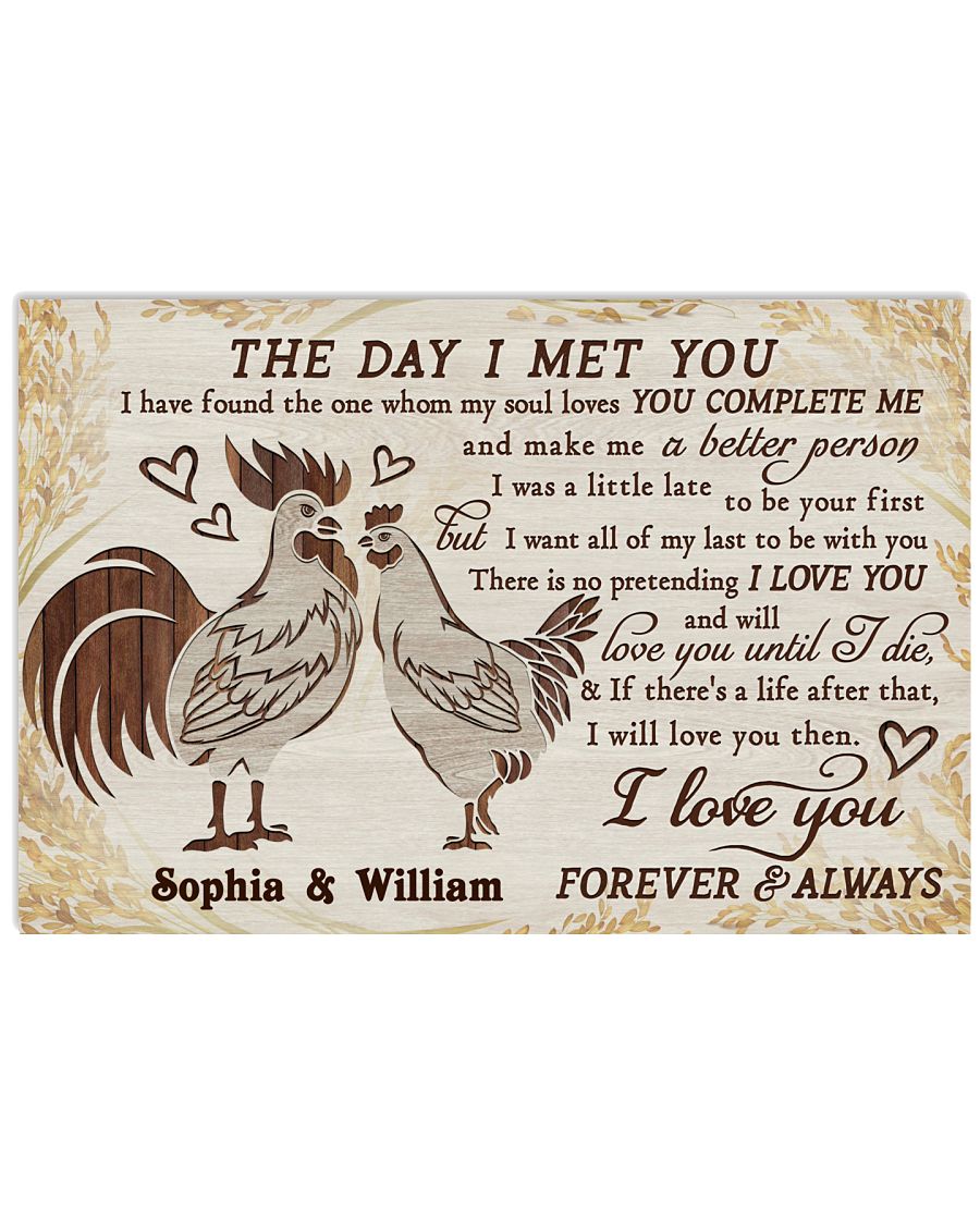 Personalized Chicken The Day I Met-3898