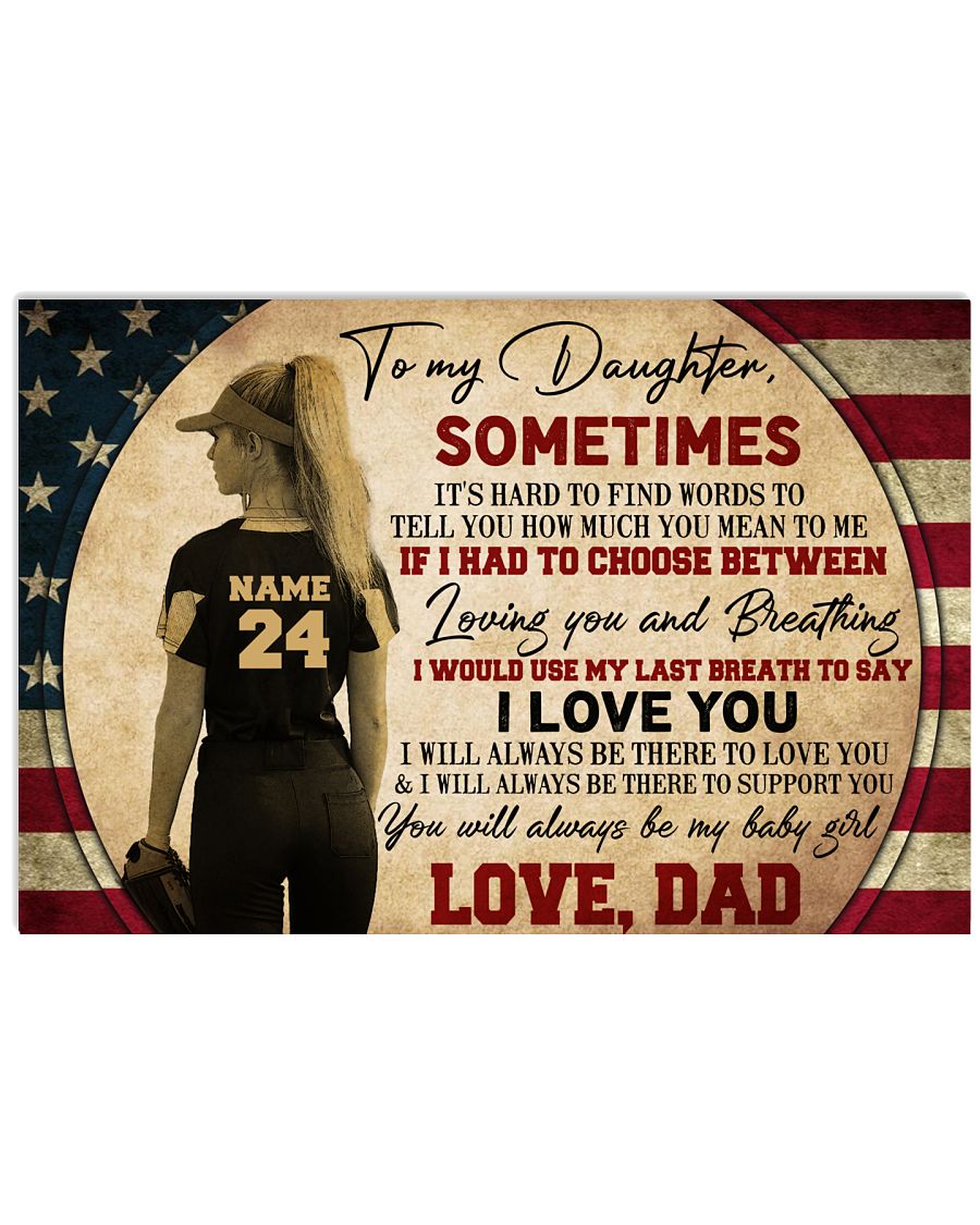 Softball To My Daughter GH3-2502-2133